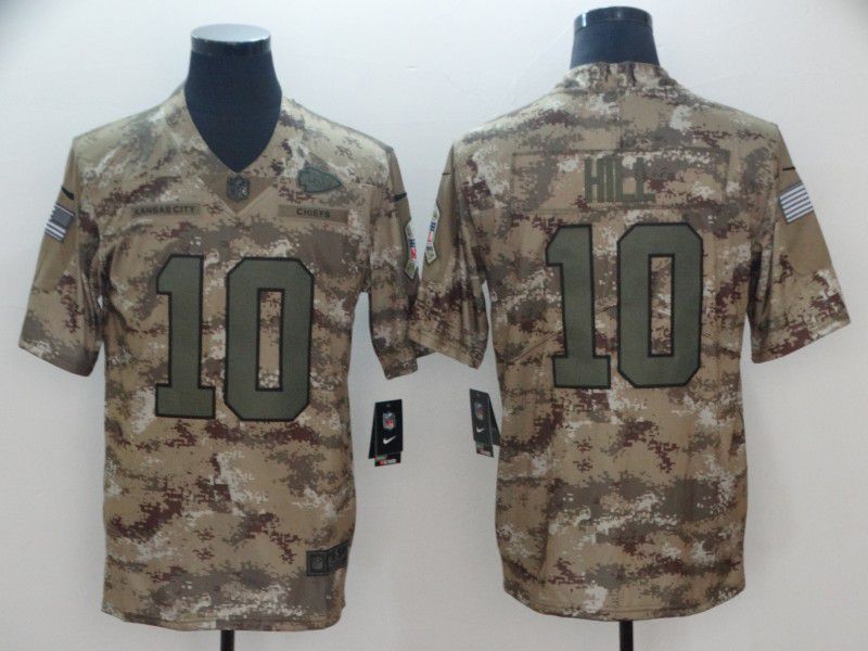 Men Kansas City Chiefs #10 Hill Camo Nike Limited NFL Jersey